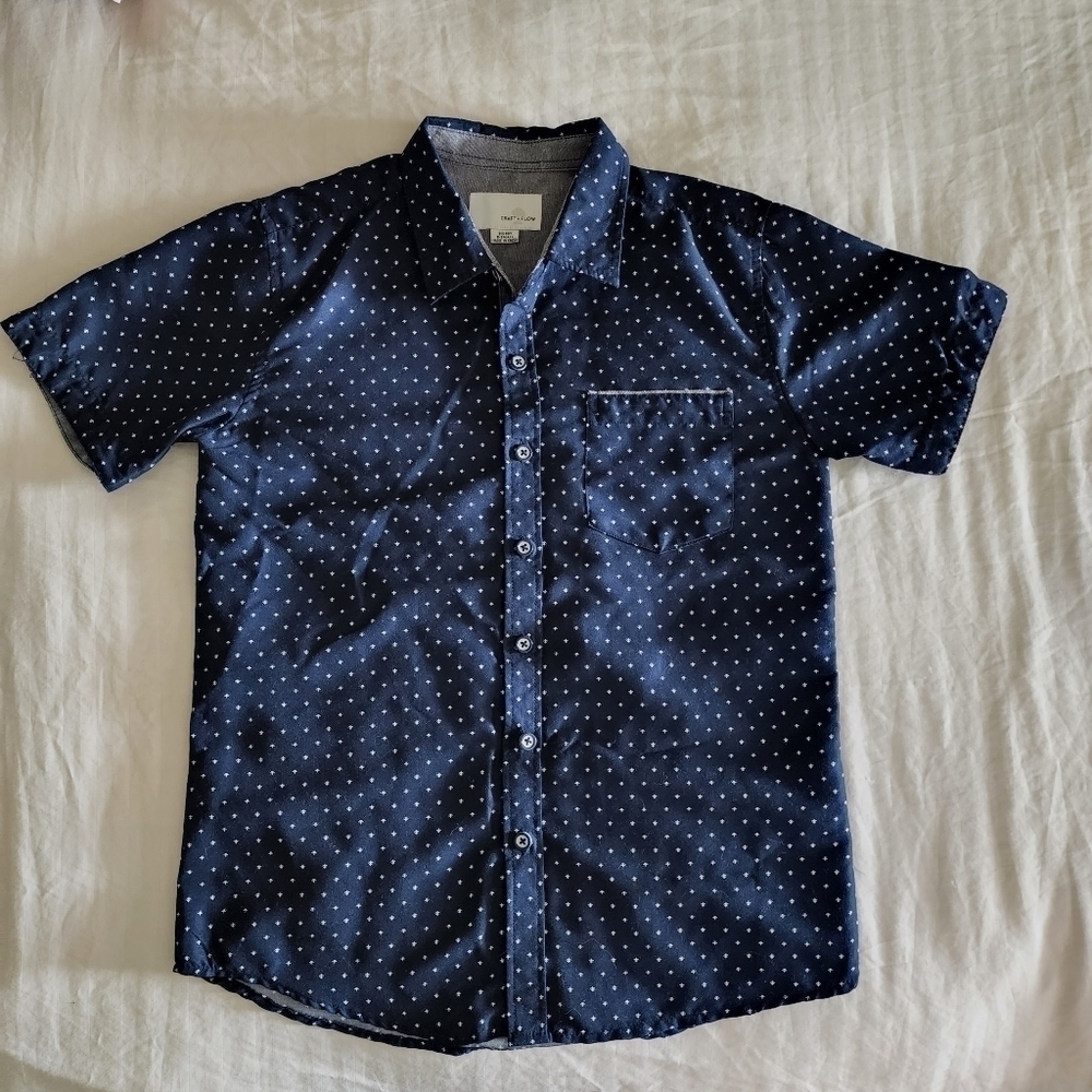 Craft + Flow Boys button front shirt size 8